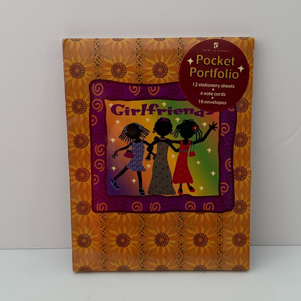 NEW Girlfriends African American Cute 32 Piece Stationary Set